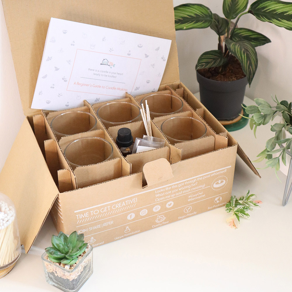 Kit De Fabrication De Bougies DIY – Cire De Soja – DaEmu Fournitures Complètes