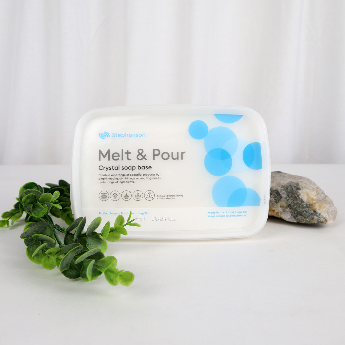 Stephenson Melt & Pour WST White Soap Base 1kg Cosy Owl