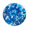 White and Blue Circle Glitter