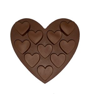 Wax Melt Mould - Hearts - 10