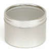 Silver Round Candle Tin With Window Lid - 50ml