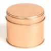 Rose Gold Round Candle Tin With Welded Side Seam - 100ml