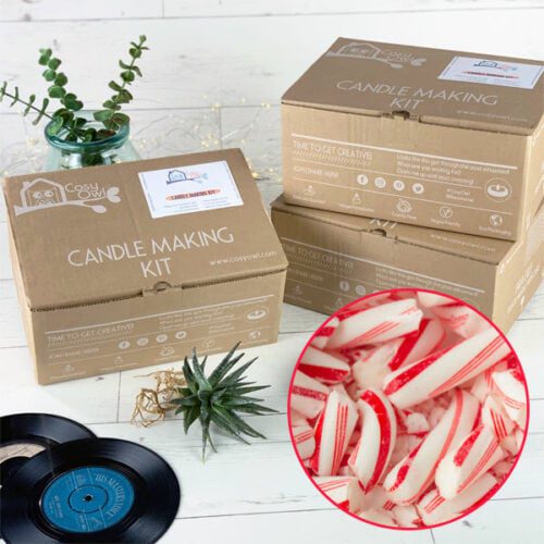 Soy Wax Candy Cane Christmas Candle Making Kit