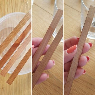 Preparing A Wooden Candle Wick