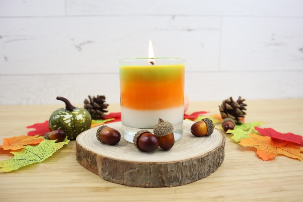 6 x 6 Spiced Pumpkin Scented Large 3 Wick Pillar Candles