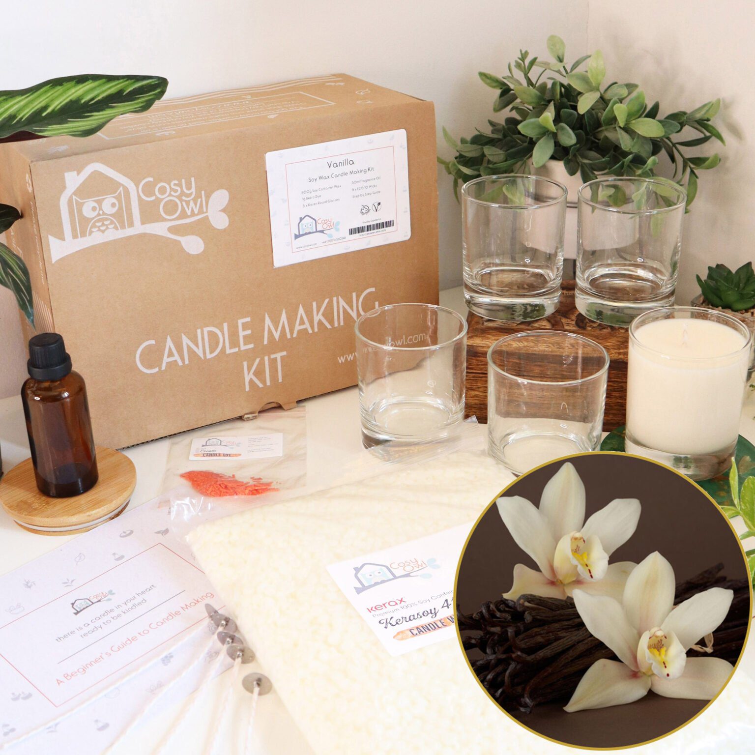 Candle Making Kits Cosy Owl, Candle Making Supplies & Soap Making