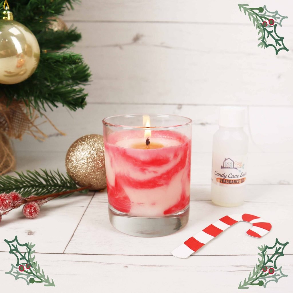 candy cane candle crafts