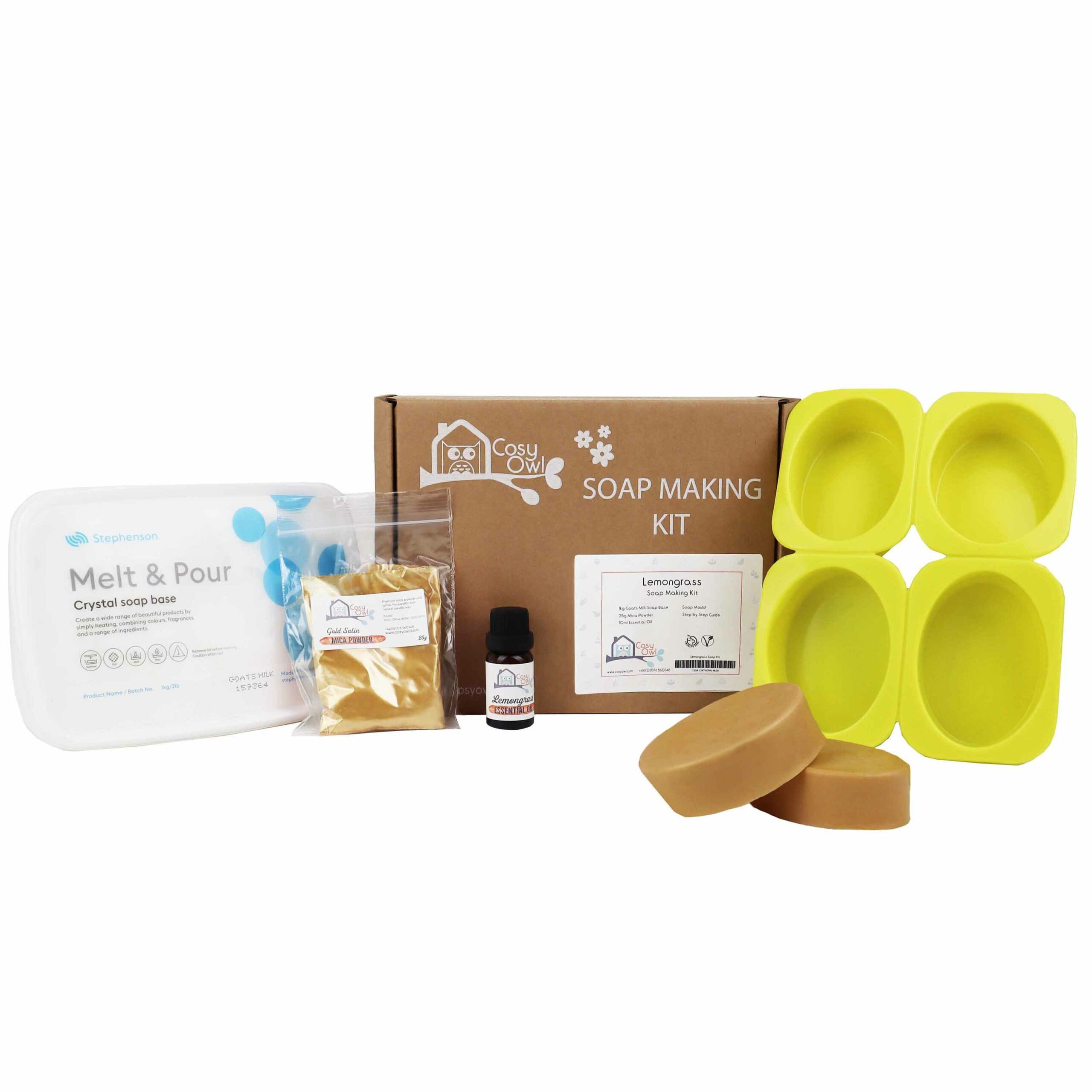 Lemongrass Soap Making Kit Cosy Owl