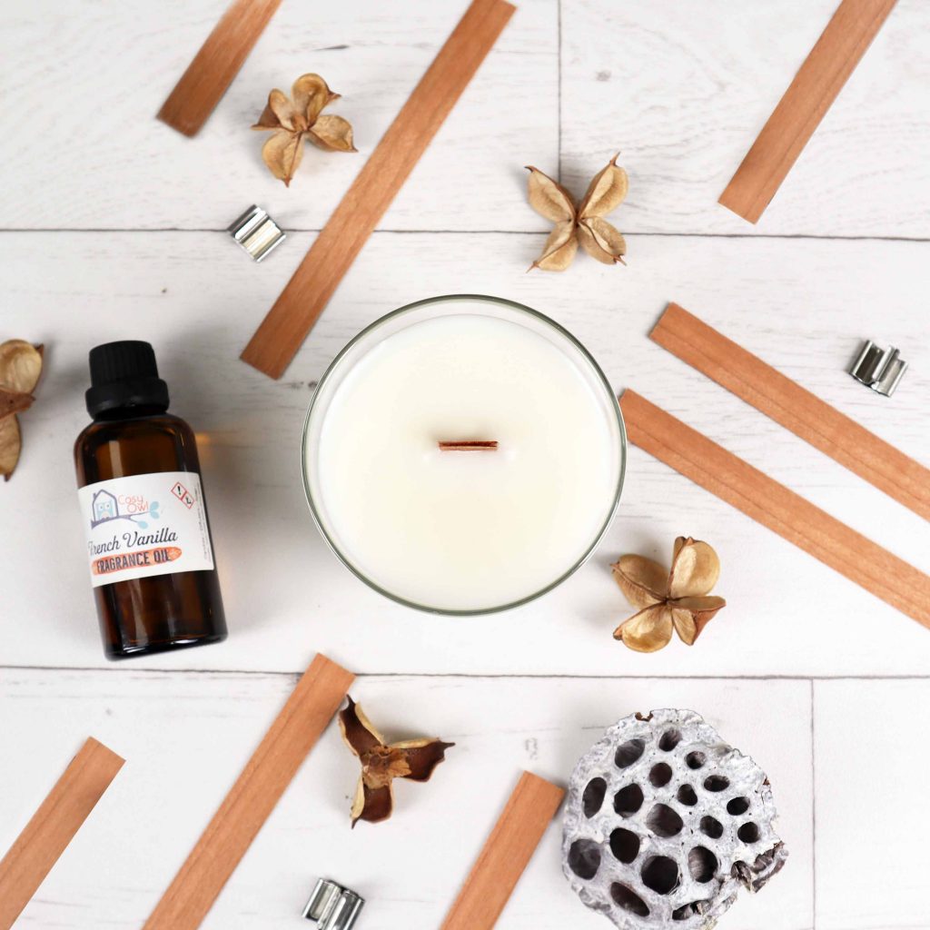 Wooden Wick Candle with SoyaLuna Wax | Cosy Owl