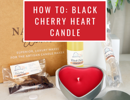 A Guide To Making A Black Cherry Heart Candle