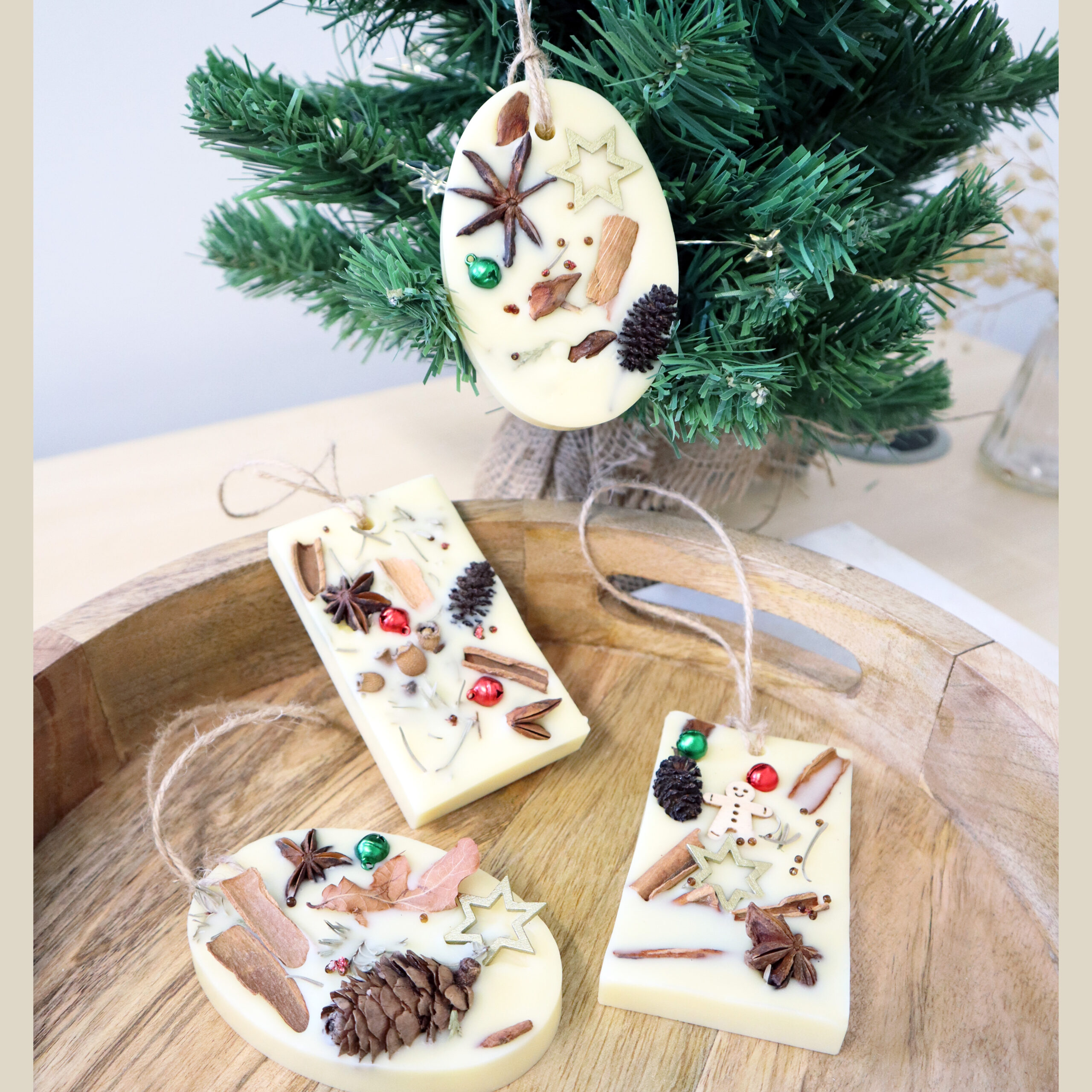 Christmas Wax Tablet Decorations Guide - Cosy Owl