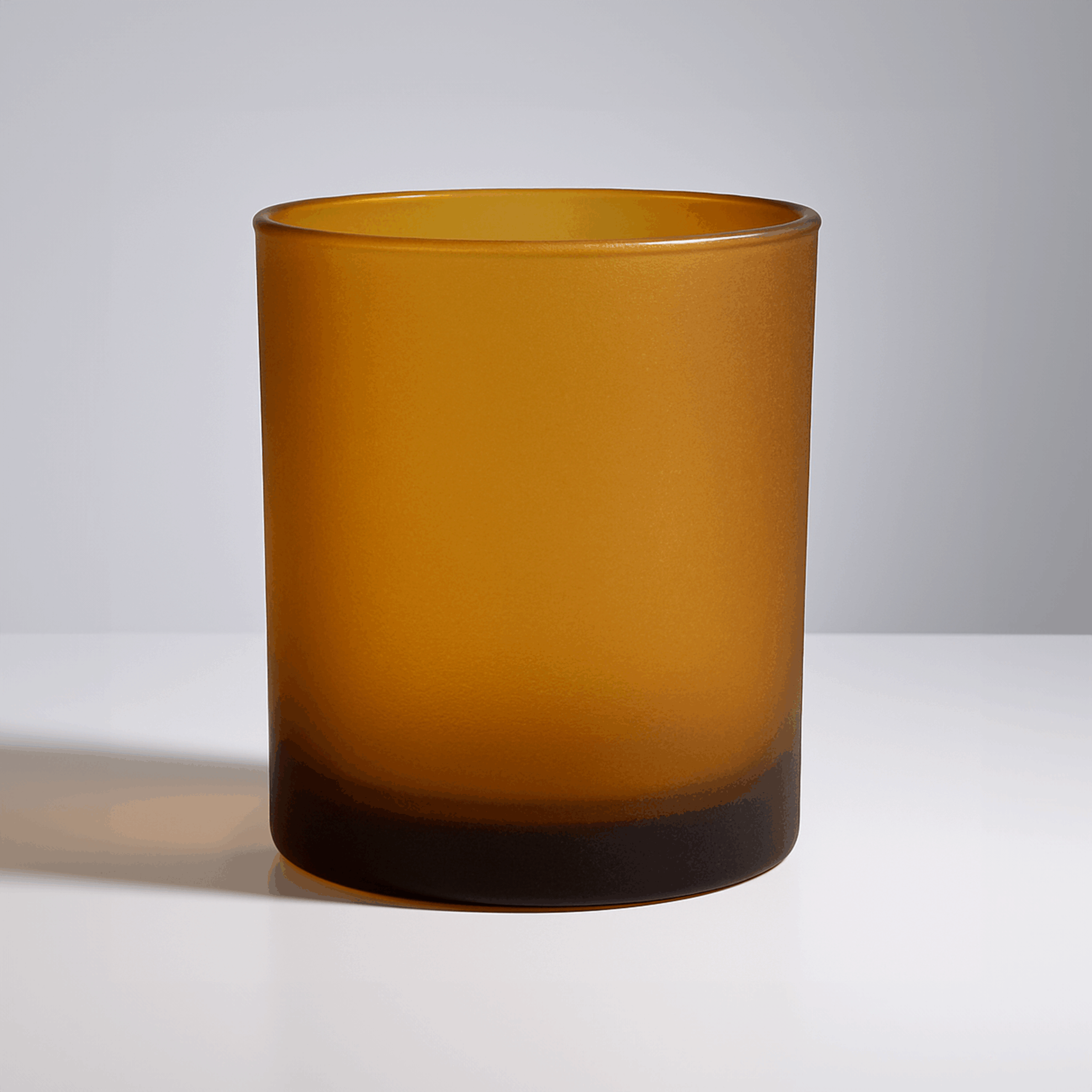 Karen 30cl Candle Glass - Frosted Amber - Pack Of 12 1 Frosted Amber Glass