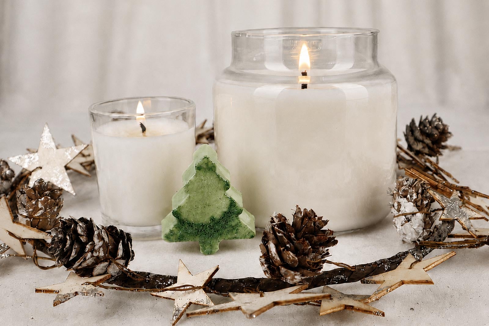 Christmas candle making